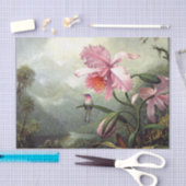 Kolibri sitzend, feine Kunst, Seidenpapier (Handwerk)