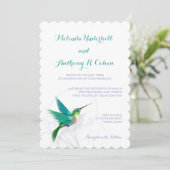 Kolibri-Strudel-12x18, das Einladung Wedding ist (Stehend Vorderseite)