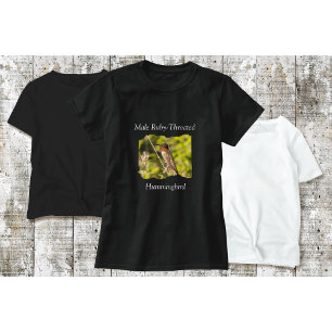 Kolibri T-Shirt männlich Rubinkehl-