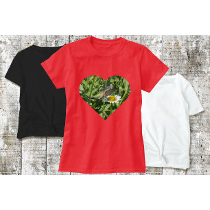 Kolibri-T-Shirt mit einer Margerite T-Shirt