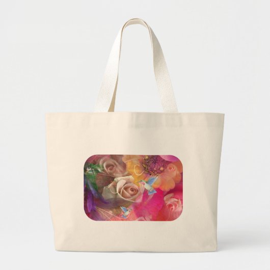 KOLIBRI-TASCHE JUMBO STOFFBEUTEL (Vorne)
