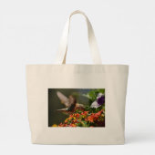 Kolibri-Tasche Jumbo Stoffbeutel (Rückseite)