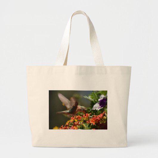 Kolibri-Tasche Jumbo Stoffbeutel (Vorne)