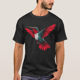 Kolibri-Tierillustration T-Shirt