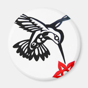 Kolibri u. Blume Magnet