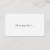 Kolibri-u. Blumen-Geschäfts-Karten Visitenkarte (Rückseite)