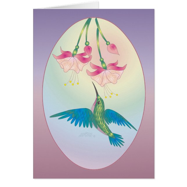 KOLIBRI u. FUCHSIE durch SHARON SHARPE (Vorne)