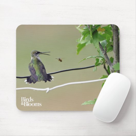Kolibri-u. Honig-Biene Mousepad (Mit Mouse)