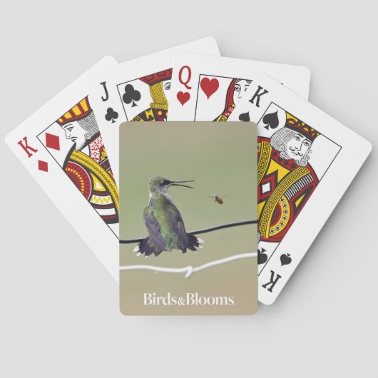 Kolibri-u. Honig-Biene Spielkarten (Rückseite)
