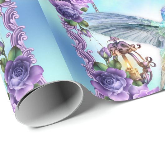 Kolibri-u. Rosen-glattes Verpackungs-Papier, 30" x Geschenkpapier (Rolleneckpunkt)