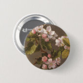 Kolibri und Apple-Blüten Button (Vorne & Hinten)