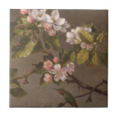 Kolibri und Apple-Blüten Fliese (Vorderseite)