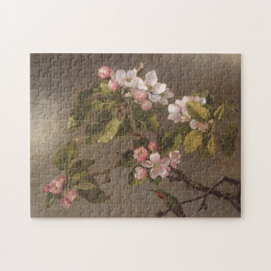 Kolibri und Apple-Blüten Puzzle (Horizontal)