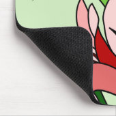Kolibri und Blume Mousepad (Ecke)