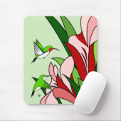 Kolibri und Blume Mousepad (Mit Mouse)