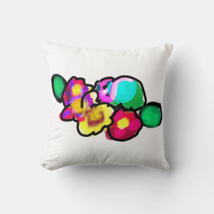 Kolibri und Blumen Freude Kissen