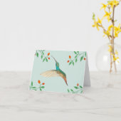 Kolibri und Blumen Karte (Gelbe Blume)
