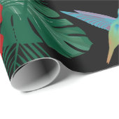 Kolibri-und Blumen-Verpackungs-Papier Geschenkpapier (Rolleneckpunkt)