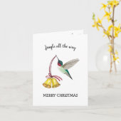 Kolibri und Glocken Karte (Gelbe Blume)