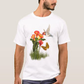Kolibri und Lilien T-Shirt (Vorderseite)