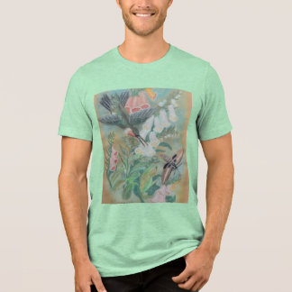 Kolibri- und Motten-T-Shirt Tri-Blend Shirt