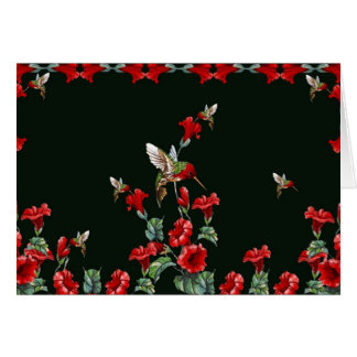 Kolibri und Rosen