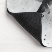 KOLIBRI UND SCHWARZE STERNE MAUSPAD (Ecke)