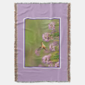 Kolibri und Wildblumen Decke (Vorderseite Vertikal)