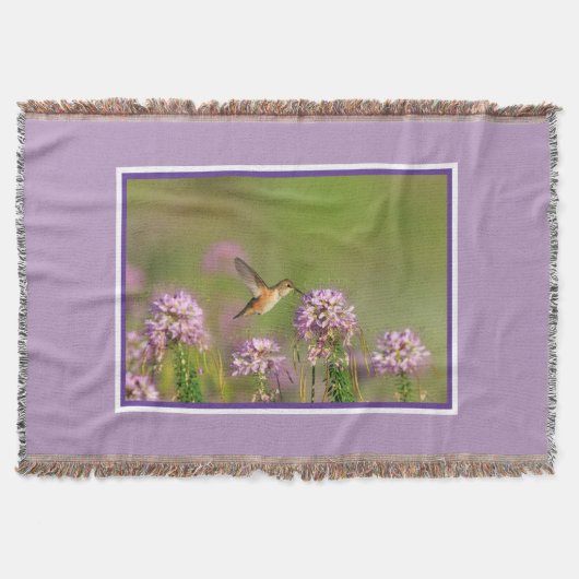 Kolibri und Wildblumen Decke (Vorderseite)