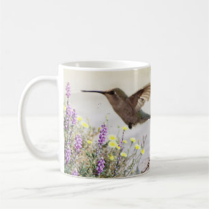 Kolibri und Wildblumen Digitale Kunst Kaffeetasse