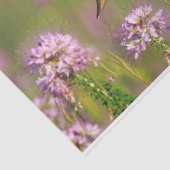 Kolibri und Wildblumen Seidenpapier (Ausschnitt)