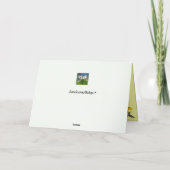 Kolibri-und Zinnias-Geburtstag Karte (Rückseite)