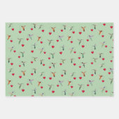 Kolibri Valentinstag Geschenkpapier Set (Vorderseite 3)