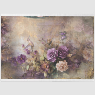Kolibri & Vintage, Shabby Chic Floral Seidenpapier