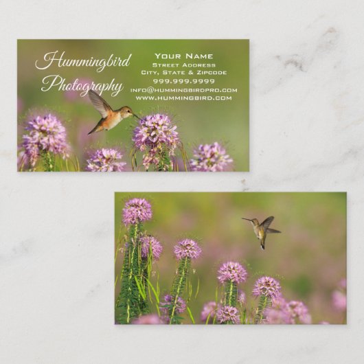 Kolibri Visitenkarte (Vorne/Hinten)