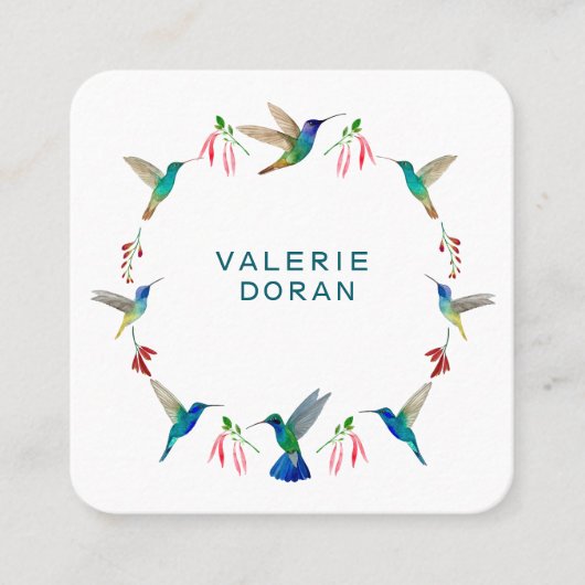 Kolibri Visitenkarte (Vorderseite)