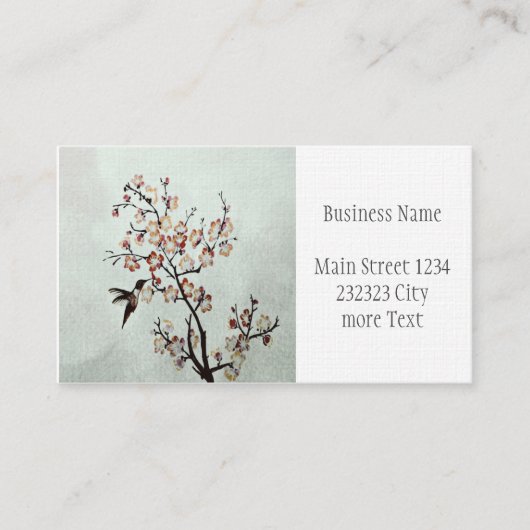 Kolibri Visitenkarte (Vorderseite)