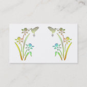 Kolibri-Visitenkarte Visitenkarte (Rückseite)