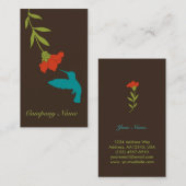 Kolibri-Visitenkarte Visitenkarte (Vorne/Hinten)