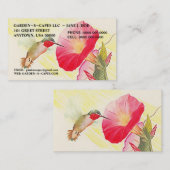 KOLIBRI-VISITENKARTEN ~ GEBEN EINE ERKLÄRUNG AB! VISITENKARTE (Vorne/Hinten)