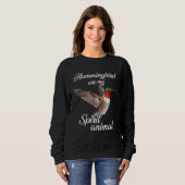 Kolibri Vogel Baum Schöne Natur Geist 2 Sweatshirt (Vorne ganz)