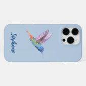 Kolibri Vogel Blau iPhone Hülle (Rückseite (Horizontal))
