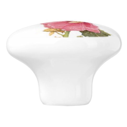 Kolibri-Vogel-Blumen-Blumengarten-Griff Keramikknauf (Seitenansicht)