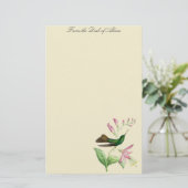 Kolibri-Vogel-Blumen-Blumentier-Tiere Briefpapier