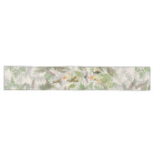 Kolibri-Vogel-Blumen-Farn-Tabellen-Läufer Großer Tischläufer (Horizontal)