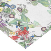 Kolibri-Vogel-Blumen-Garten-Tabellen-Läufer Großer Tischläufer (Ecke)