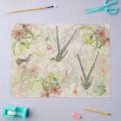 Kolibri-Vogel-Blumen-Gewebe-Papier Seidenpapier (Basteln)