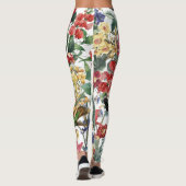 Kolibri-Vogel-Blumen-Schmetterlings-Leggings Leggings (Rückseite)