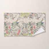 Kolibri-Vogel-Blumen-Tier-Bad-Tuch-Set Badhandtuch Set (Handtuch)