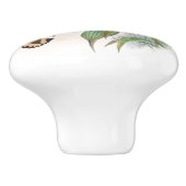 Kolibri-Vogel-Blumen-Tier-Tier-Griff Keramikknauf (Seitenansicht)